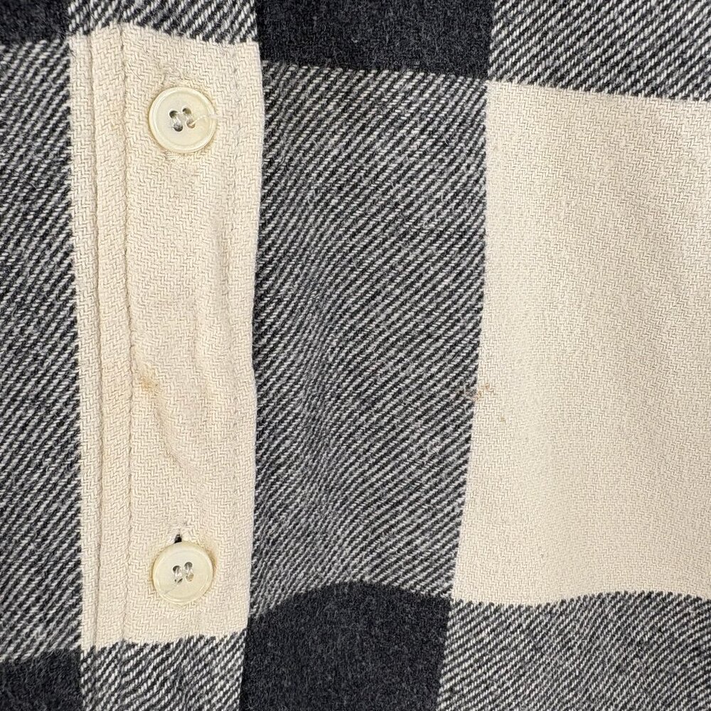 ZARA Black & White Flannel Shirt - Picture 3 of 6